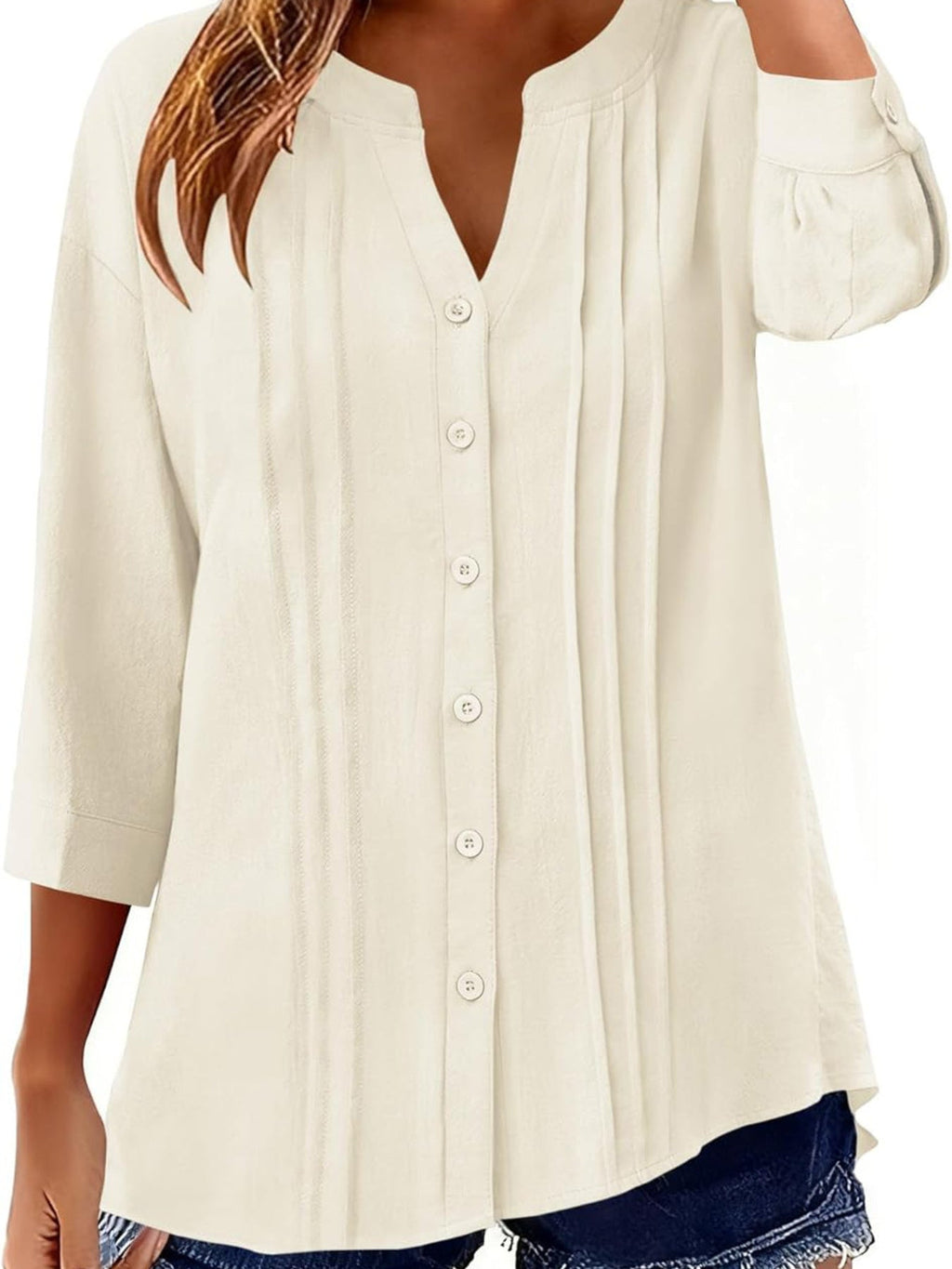 Button-Down Notched Shirt