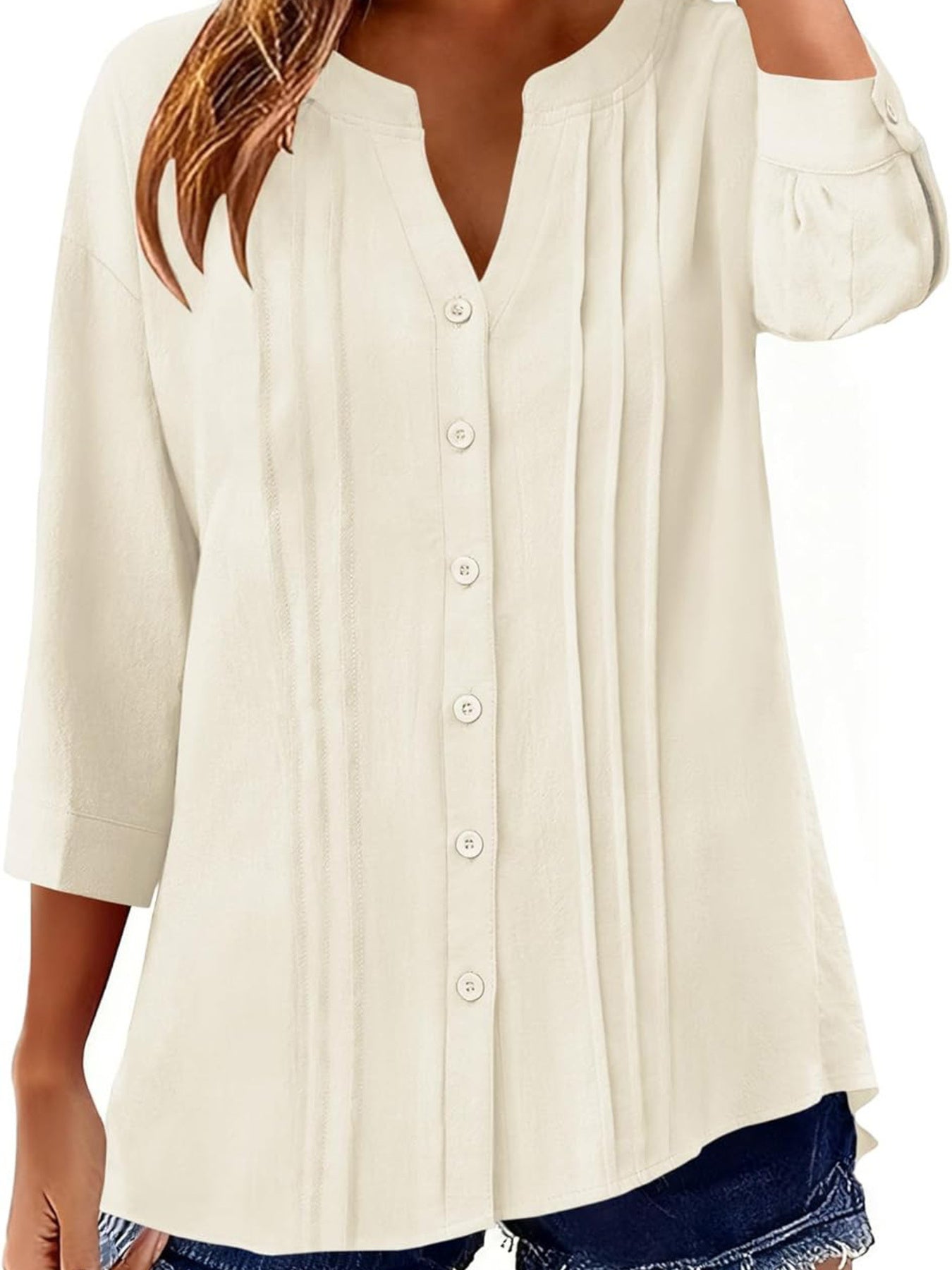 Button-Down Notched Shirt