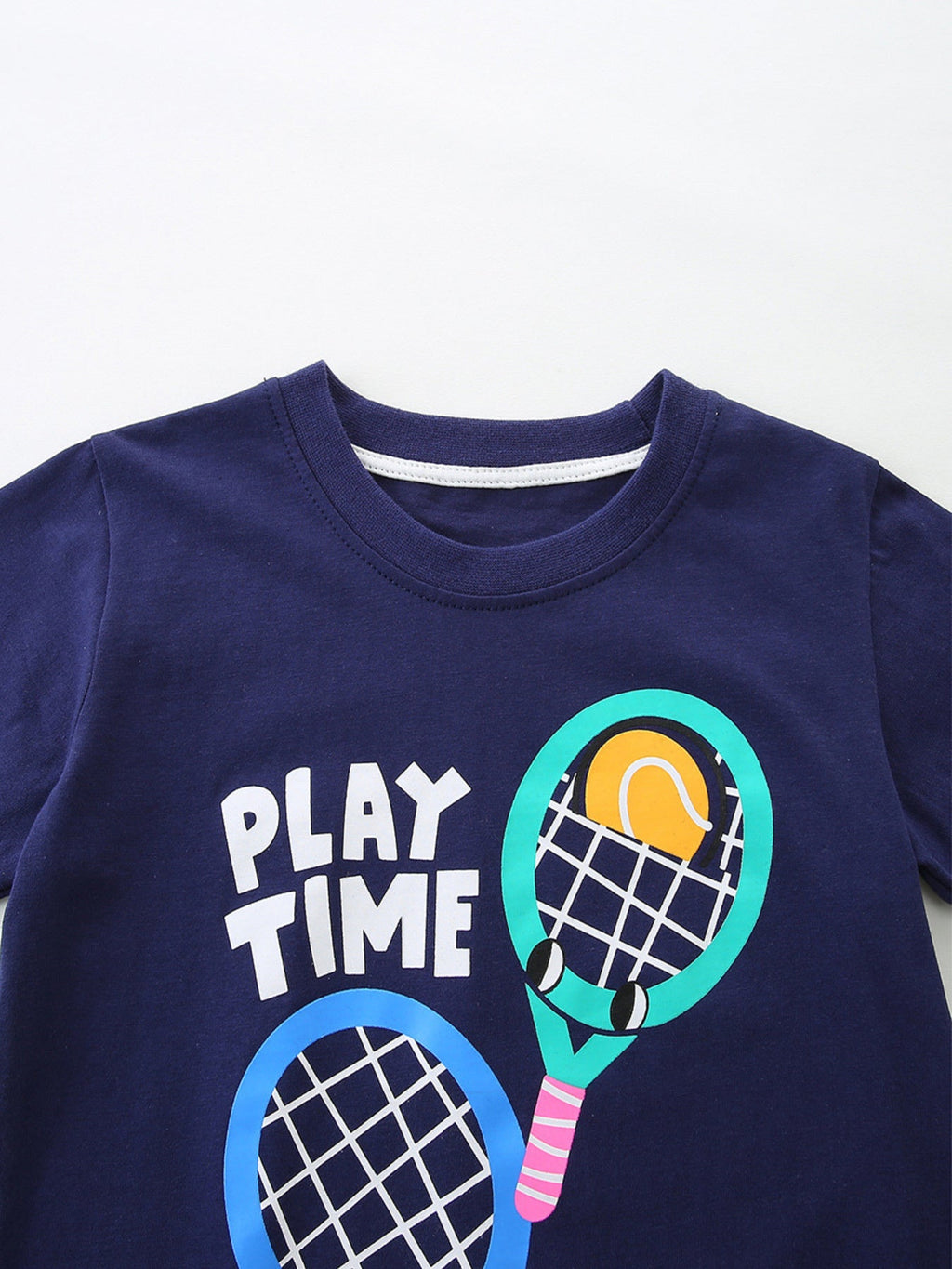 Children's Play Time Tennis Graphic Crew Neck T-Shirt