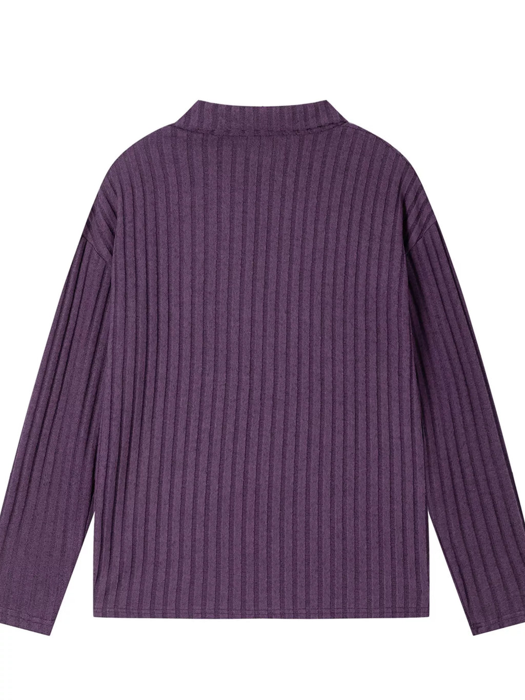 Ribbed Knit Top and Pants Set