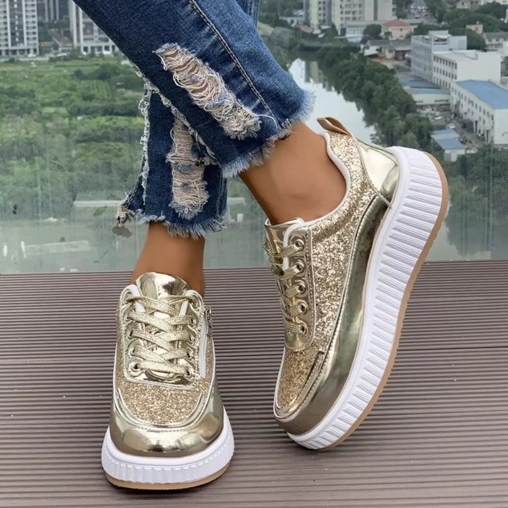 Lace Up Platform Sneakers