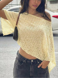One Shoulder Long Sleeve Cover Up