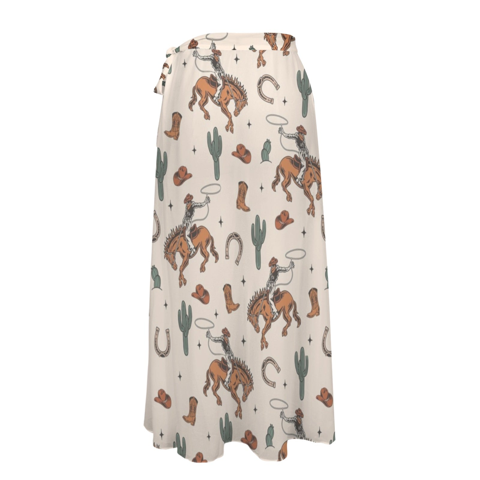 Baha Ranch Rodeo Cowboy Beach Coverup Skirt