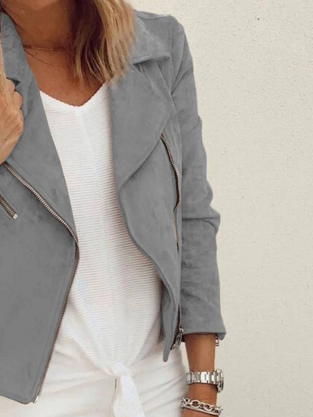 Zip Up Long Sleeve Jacket