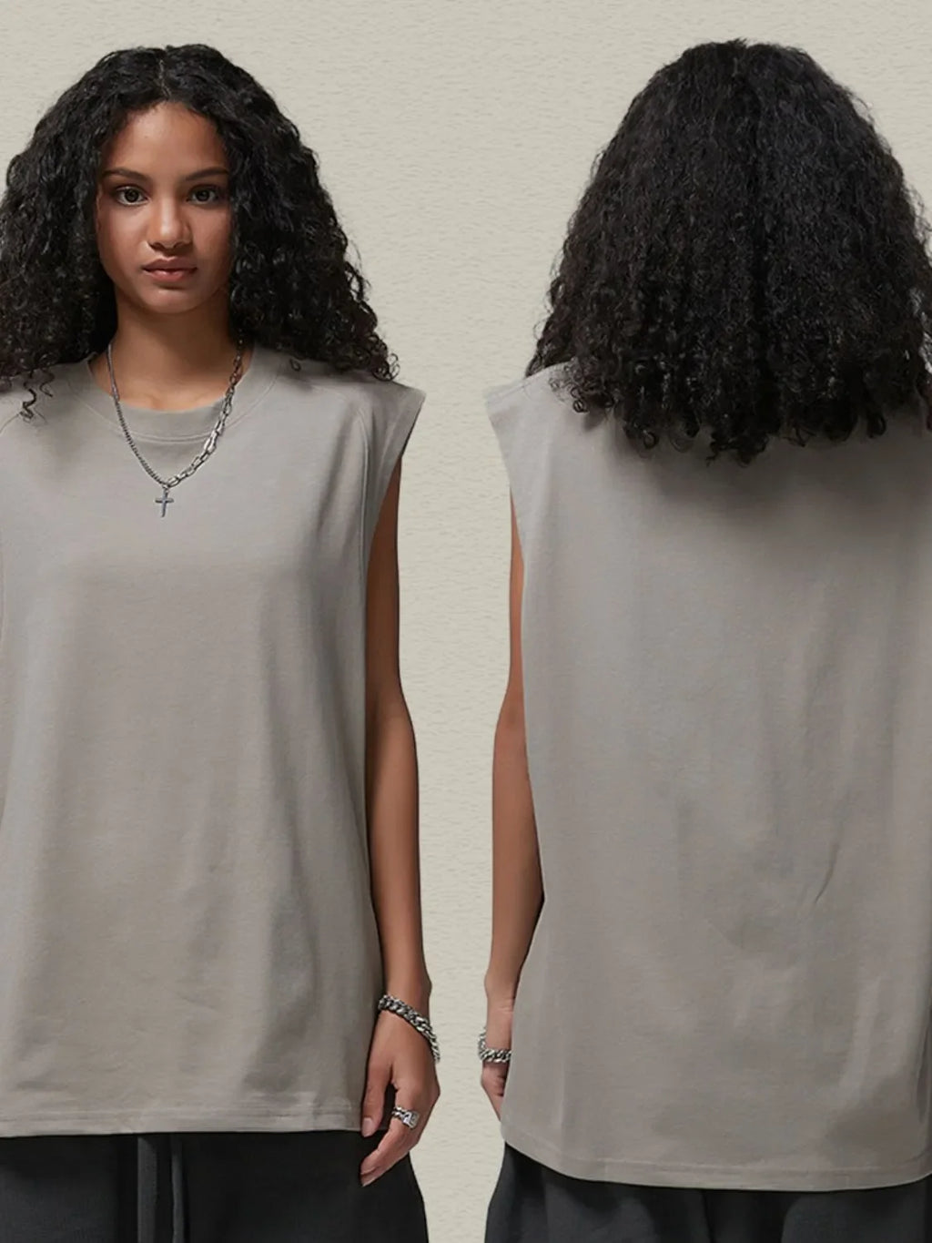 Men's Solid Color Round Neck Tank