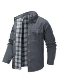 Men's Snap Down Long Sleeve Jacket