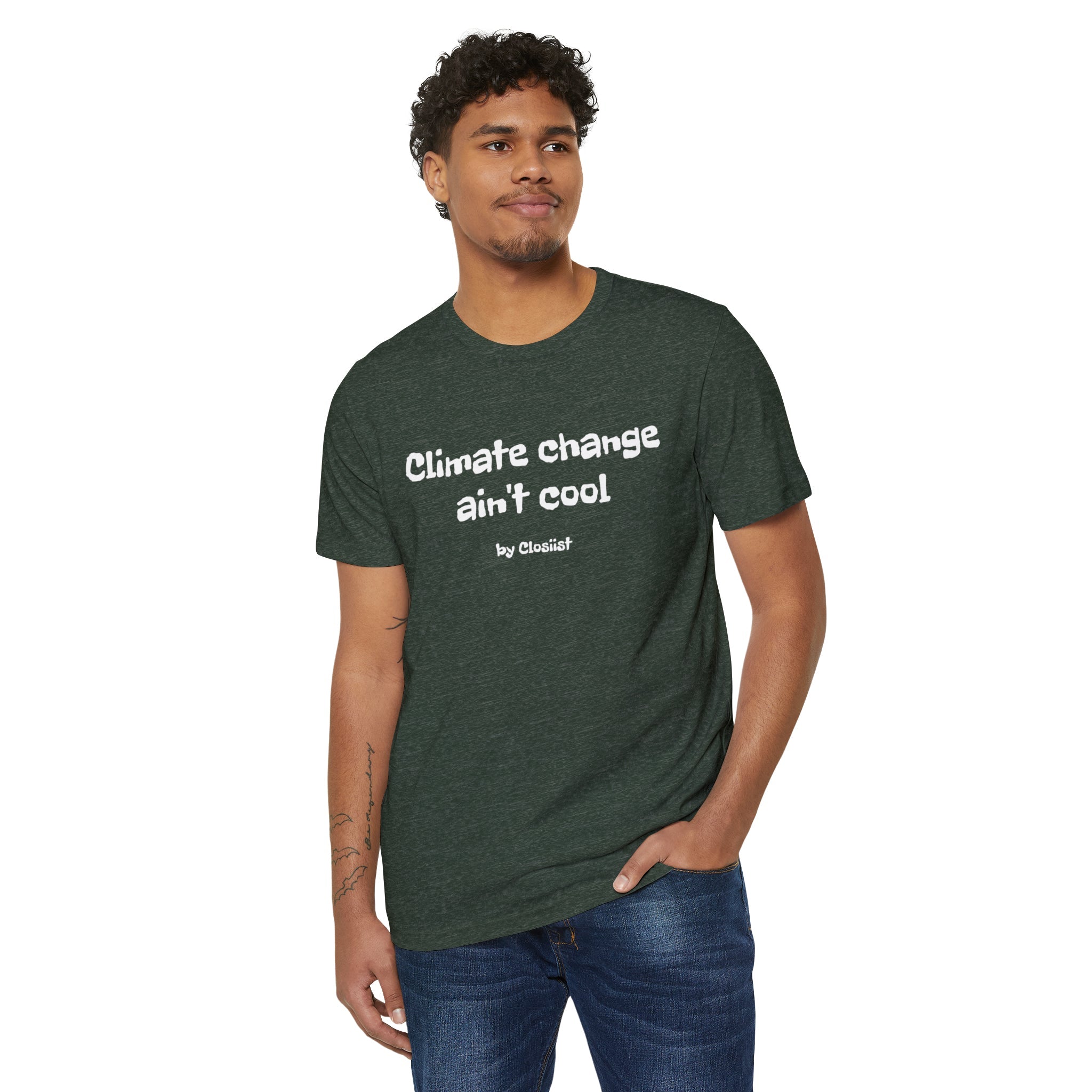Climate Change Ain't Cool – Organic Cotton & Recycled Polyester T-Shirt