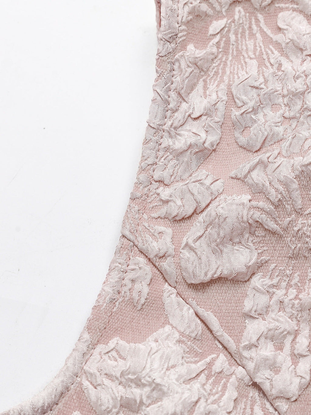 Floral Jacquard Peplum Tank
