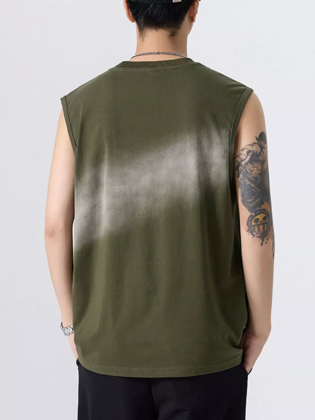 Men's Plus Size Round Neck Tank