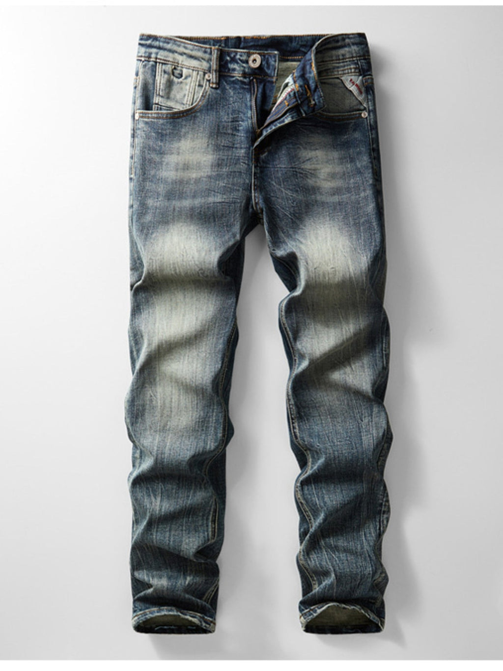Men's Vintage Wash Slim Fit Jeans