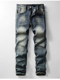 Men's Vintage Wash Slim Fit Jeans