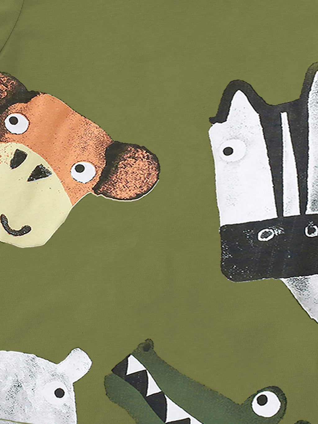 Children's Animal Print Crew Neck T-Shirt