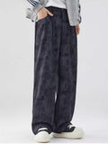 Men's Full Size Wide-Leg Relaxed Fit Pants Plus Size