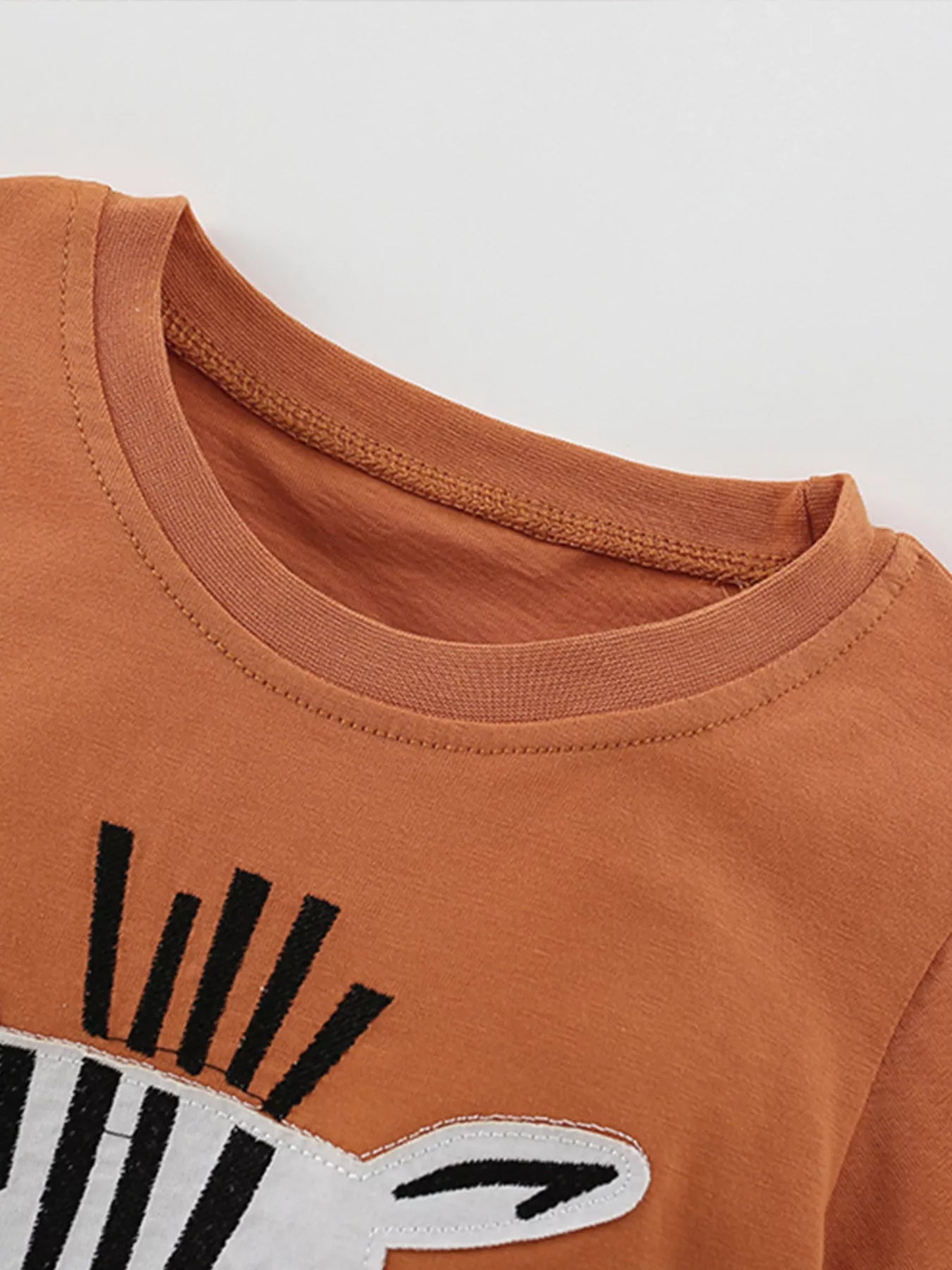 Children's Zebra Face Tee and Shorts Set