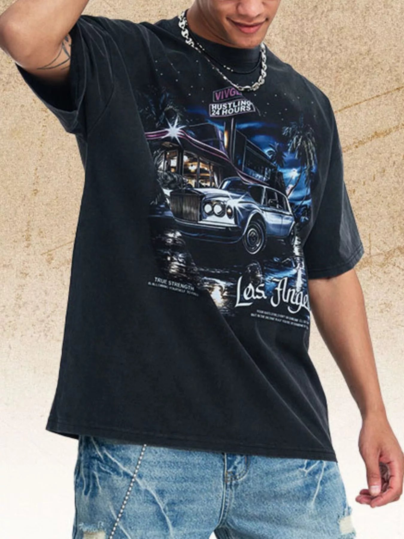 Men's Vintage Los Angeles Graphic T-Shirt