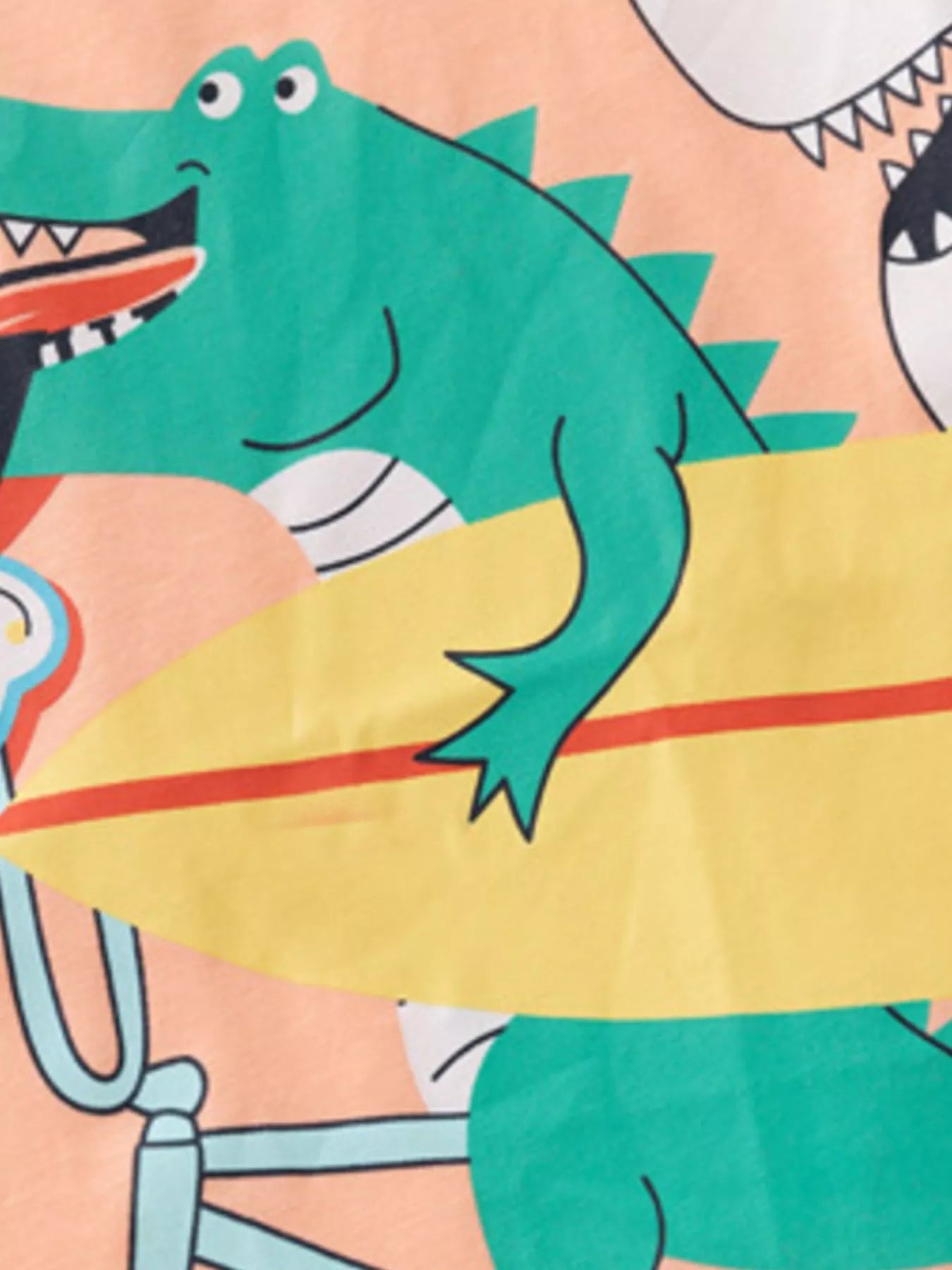 Children's Crocodile Graphic Short Sleeve T-Shirt