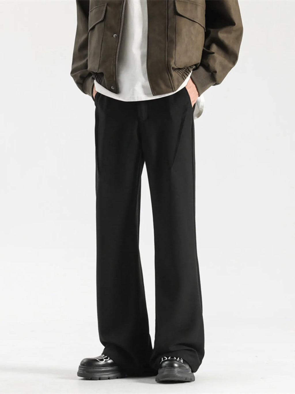 Men's Full Size Wide Leg Casual Pants Plus Size