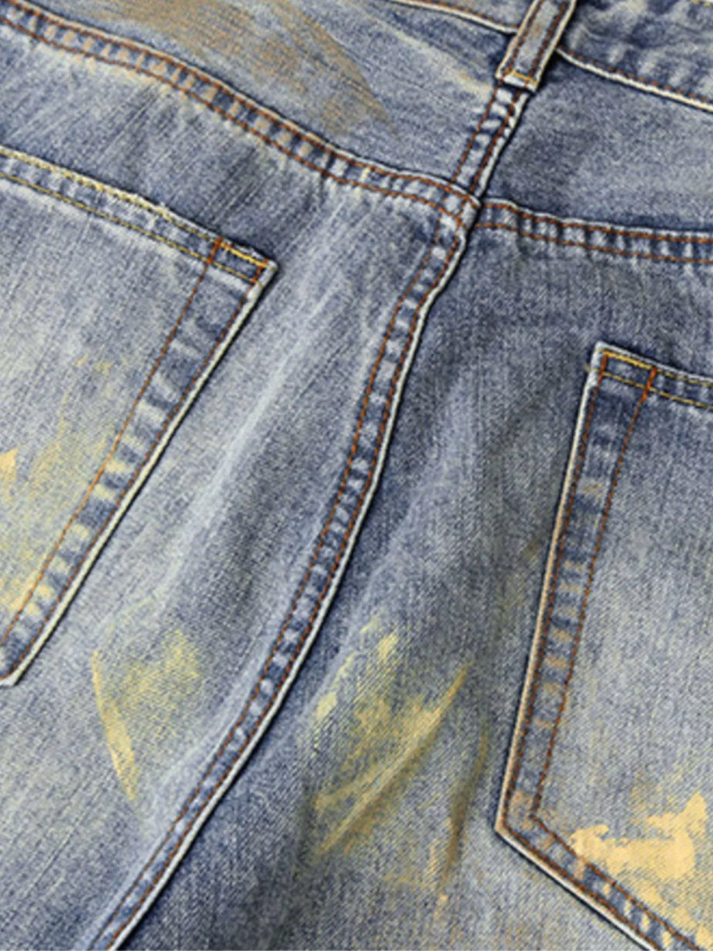 Men's Washed Wide-Leg Baggy Jeans