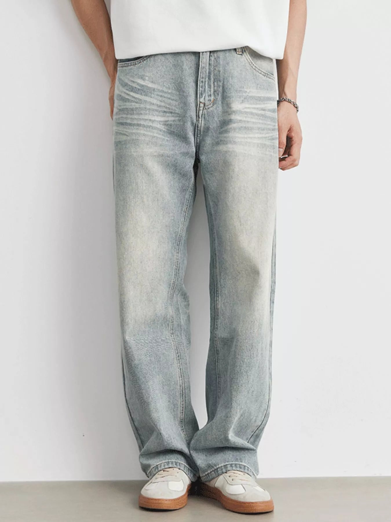 Men's Wash Loose Fit Jeans