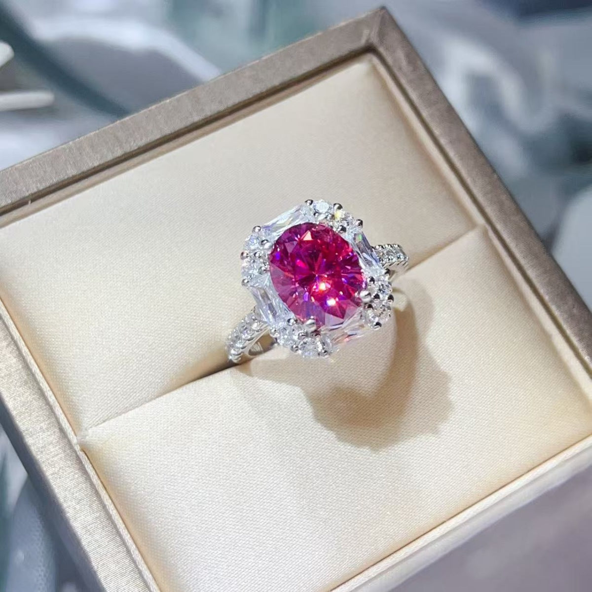 3 Carat Moissanite 925 Sterling Silver Ring