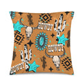 Baha Ranch Howdy Velvety Soft Throw Pillow Case Made in America