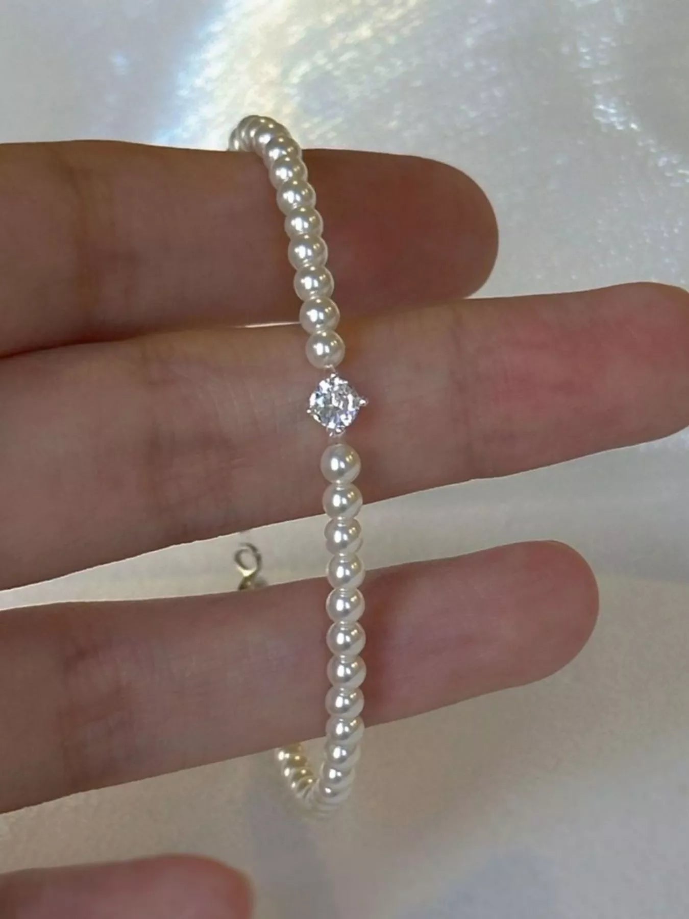 Adjustable Pearl Bracelet