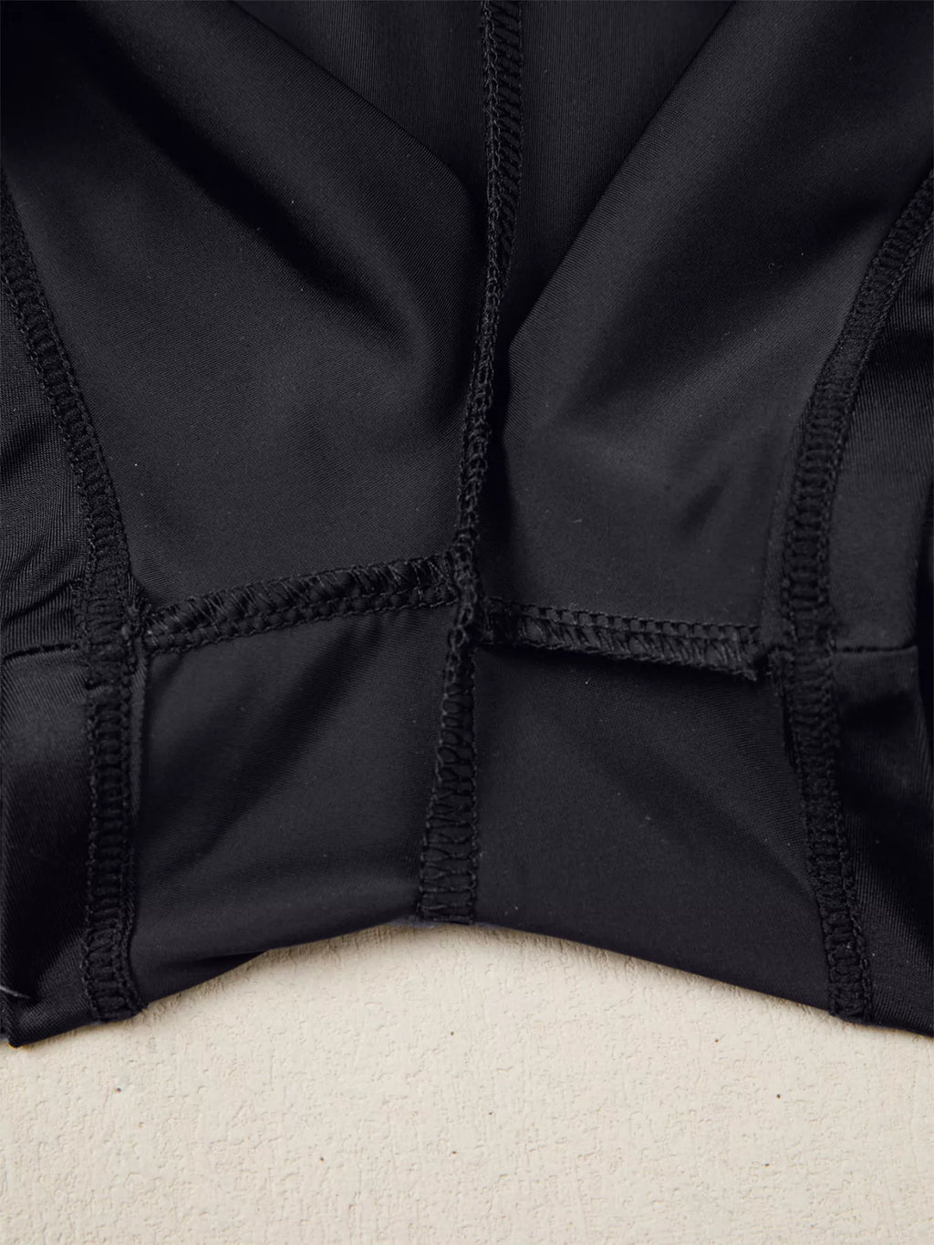 Solid Color Ribbed Patchwork High Waist Athletic Shorts