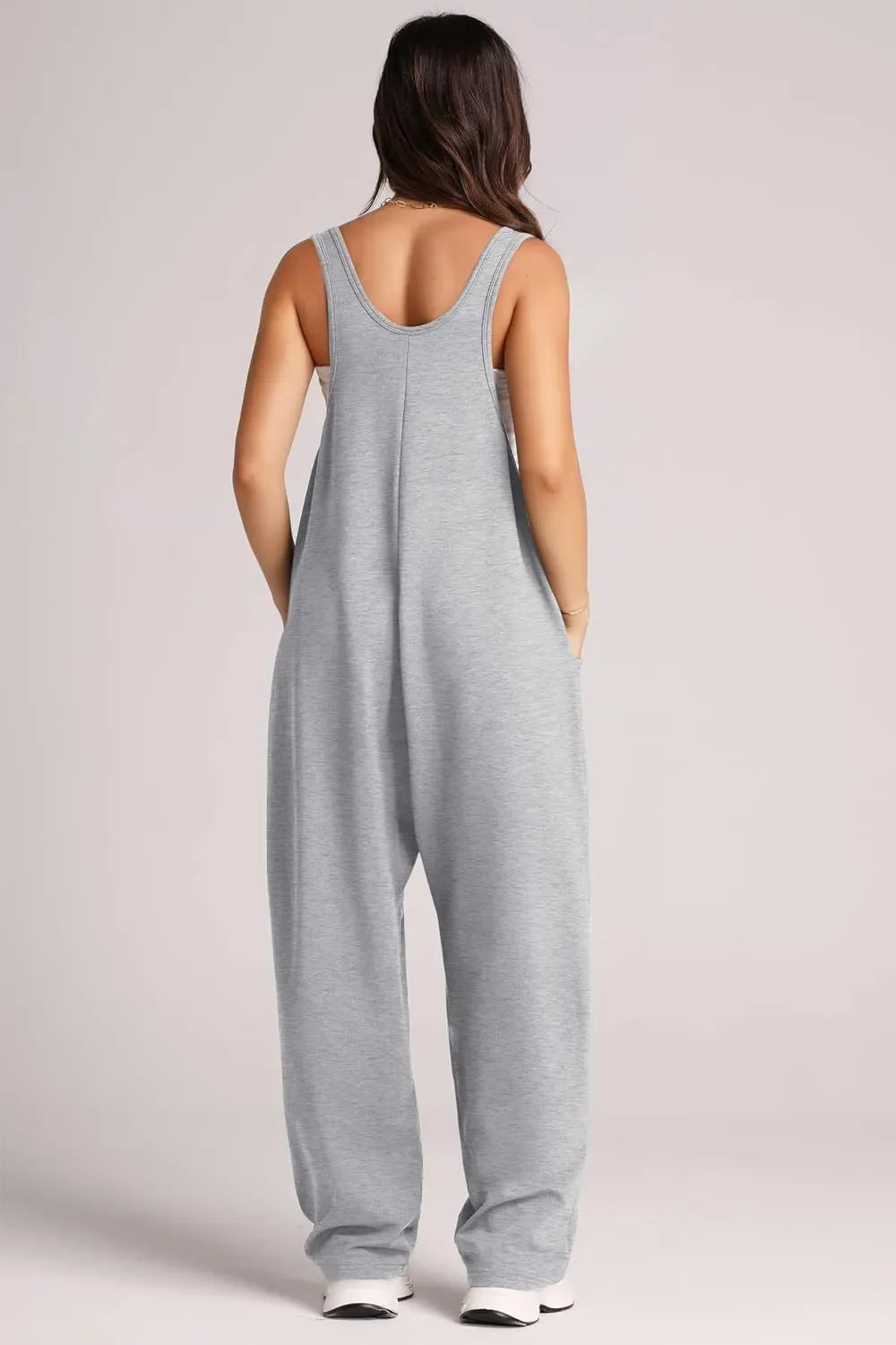 Lovelet V-Neck Wide Strap Overalls