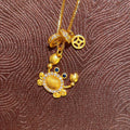 18K Gold-Plated Crab Pendant Necklace