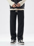 Men's Full Size Side Striped Casual Loose Fit Pants Plus Size
