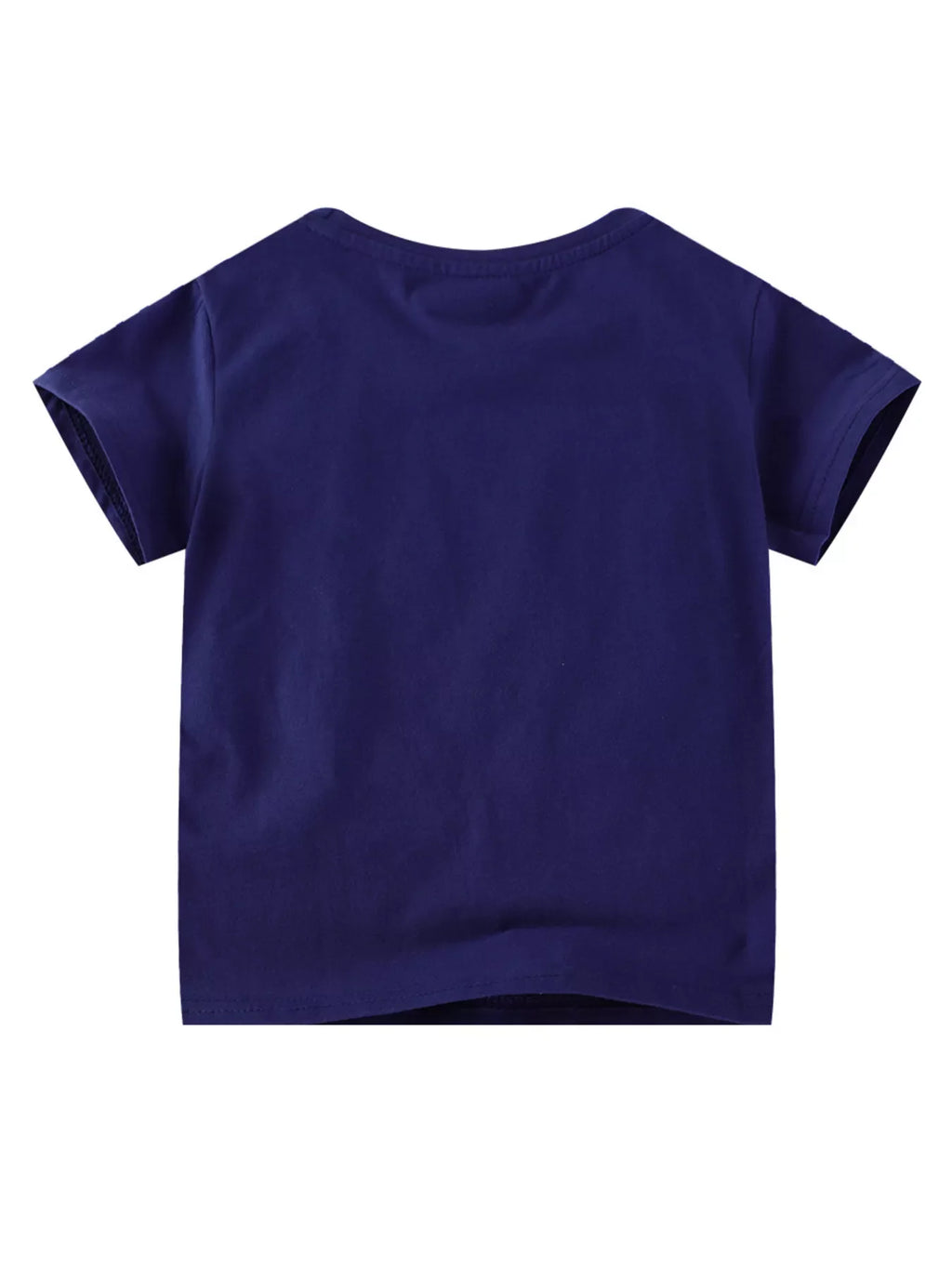 Children's Puppy Patch Round Neck T-Shirt