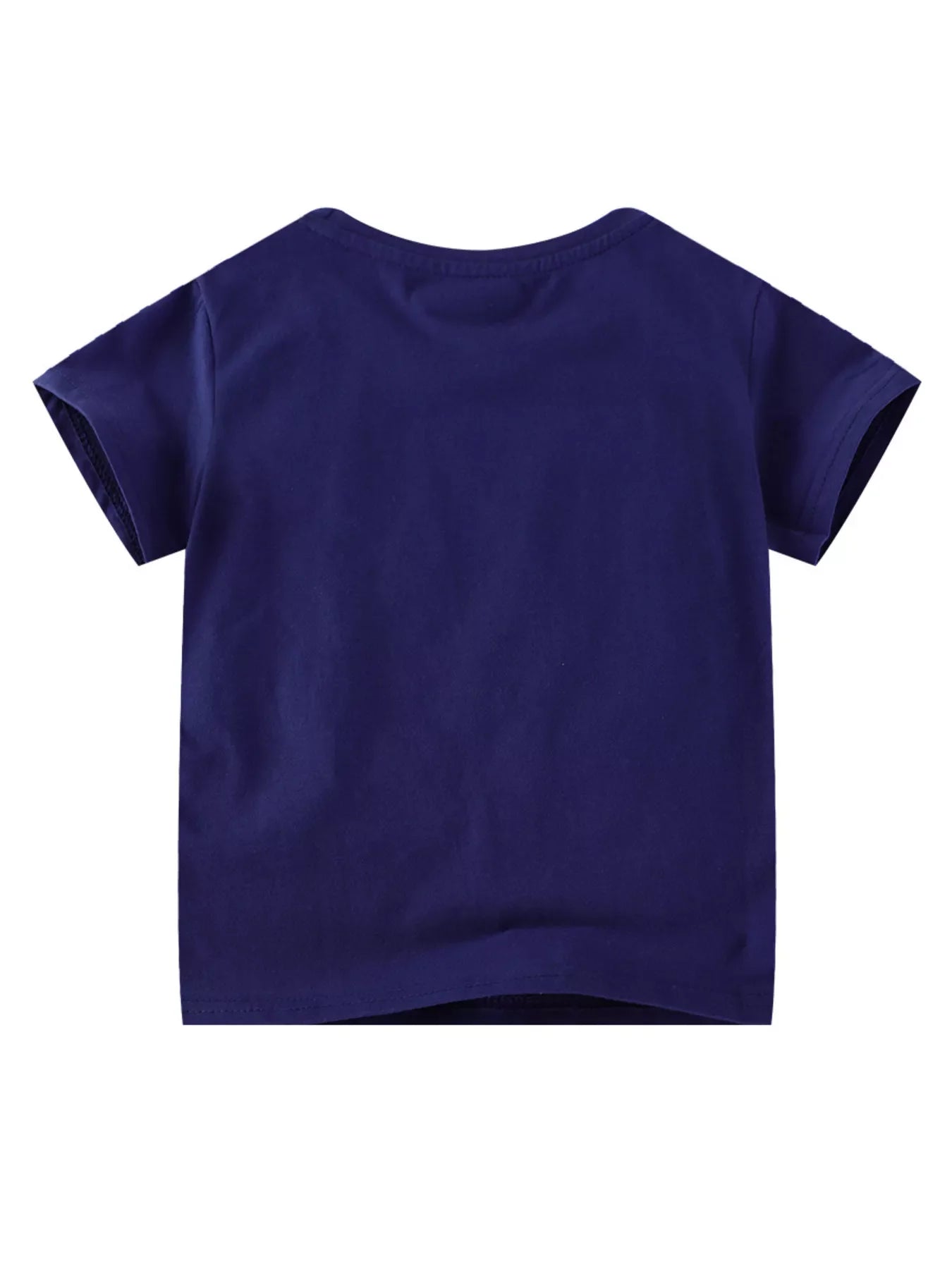 Children's Puppy Patch Round Neck T-Shirt