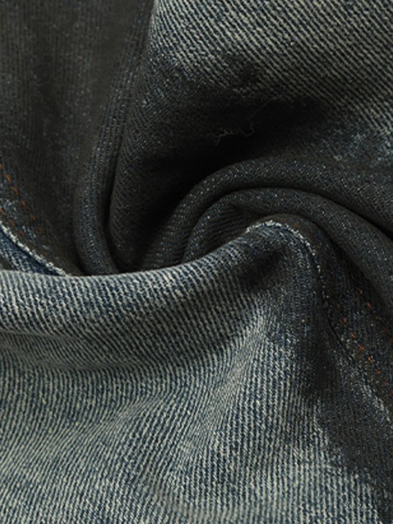 Men's Distressed Wide Leg Acid Wash Jeans
