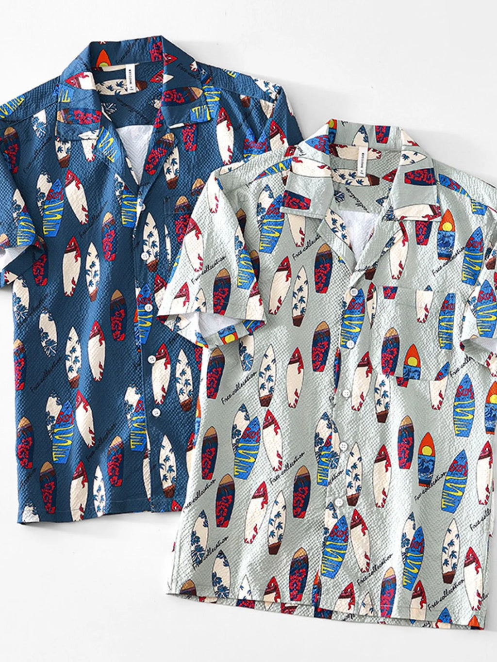 Men's Printed Button Up Short Sleeve Shirt
