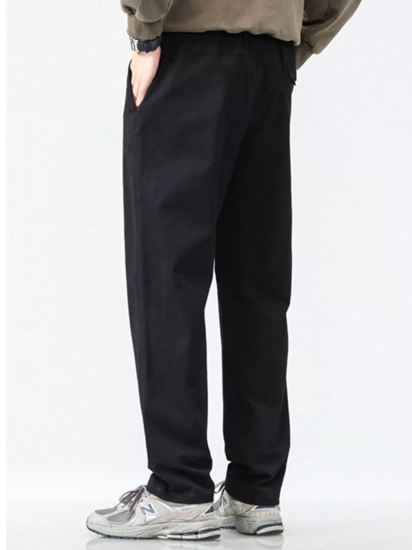Men's Plus Size Casual Loose Fit Wide Leg Pants