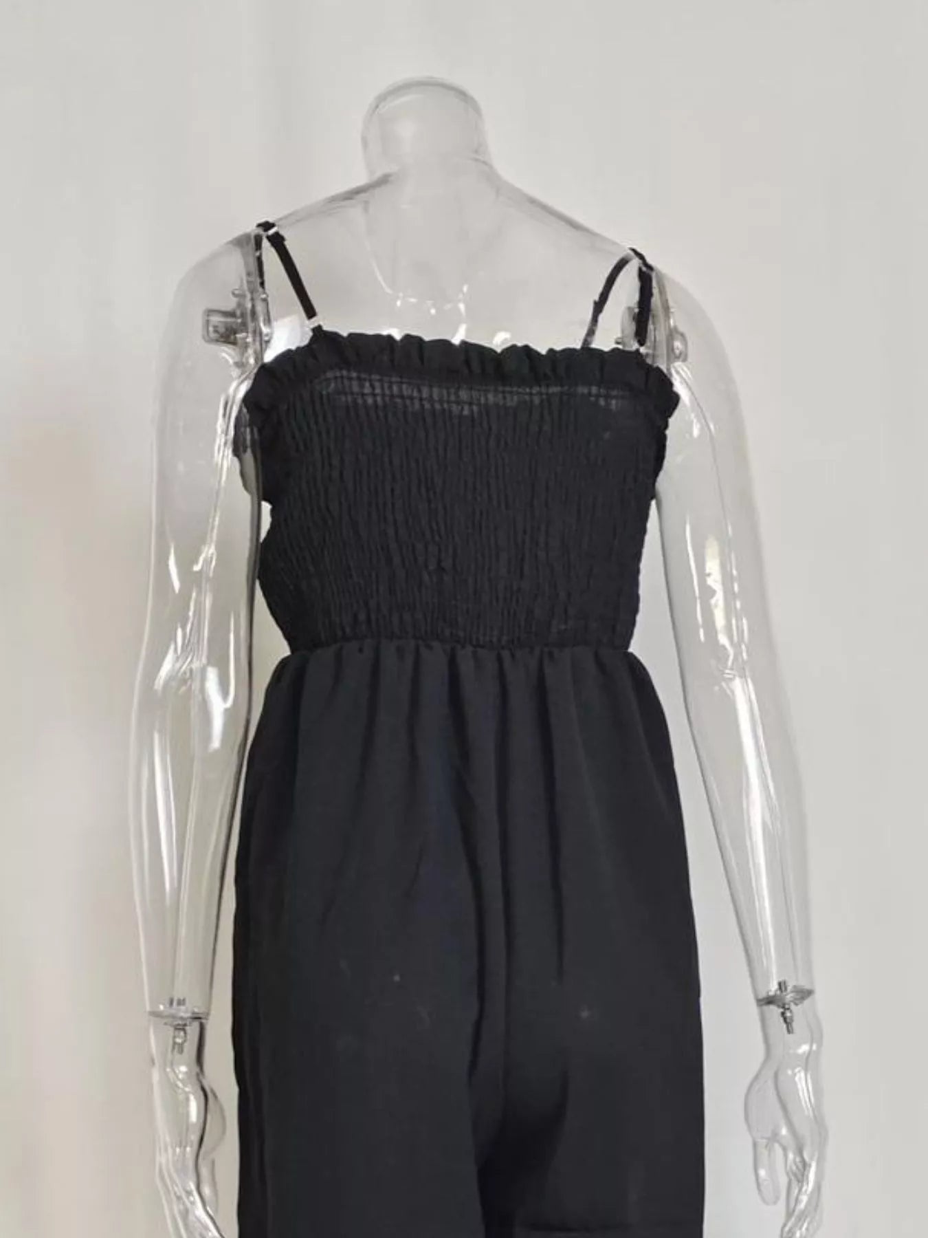 Smocked Wide Leg Jumpsuit