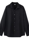 Men's Plus Size Button Up Long Sleeve Shirt