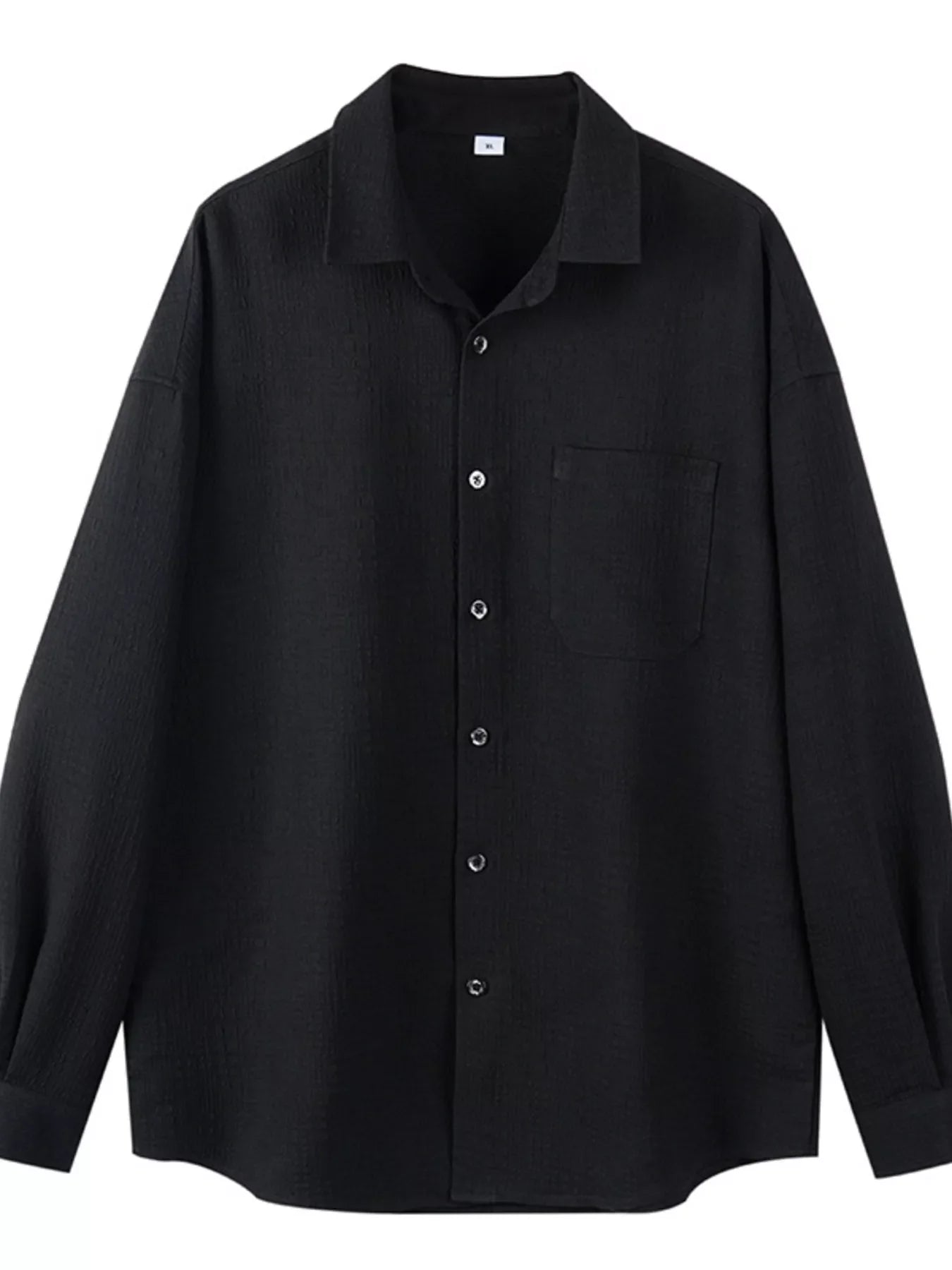 Men's Plus Size Button Up Long Sleeve Shirt