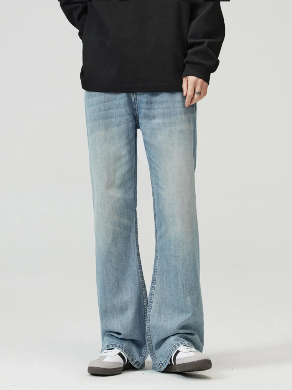 Men's Full Size Wide Leg Jeans Plus Size