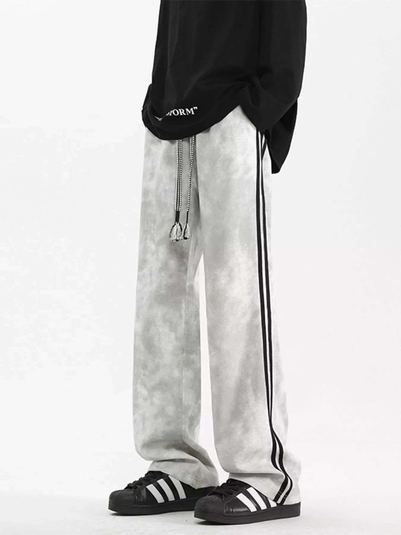 Men's Plus Size Drawstring Loose Fit Pants