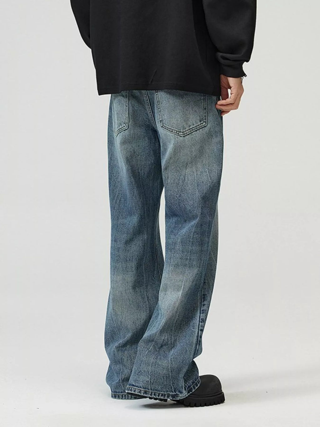 Men's Full Size Wide Leg Jeans Plus Size