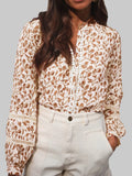 Floral Button Down Long Sleeve Shirt