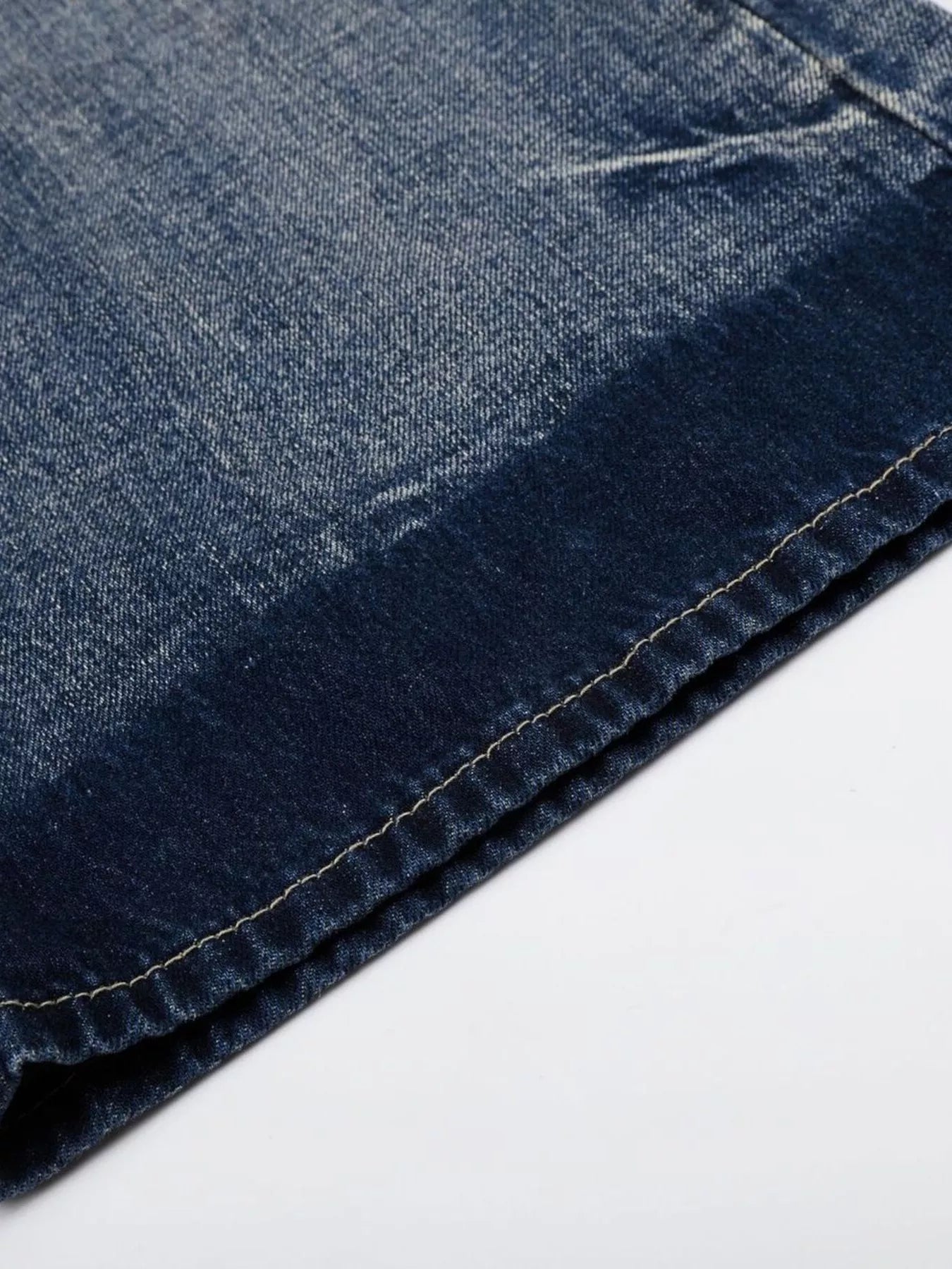 Men's Full Size Distressed Wide-Leg Bootcut Jeans Plus Size