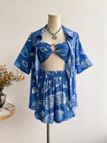 Seashell Print 3-Piece Summer Set