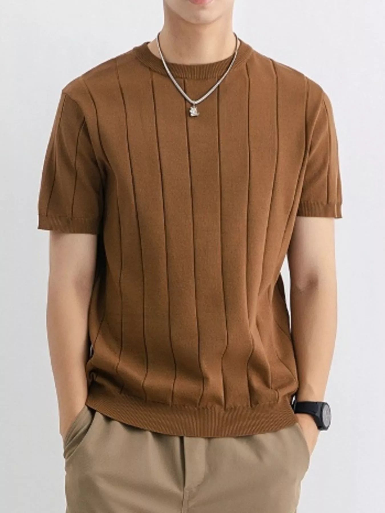 Men's Plus Size Breathable Short Sleeve T-Shirt