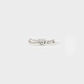 925 Sterling Silver Double-Layered Knot Ring