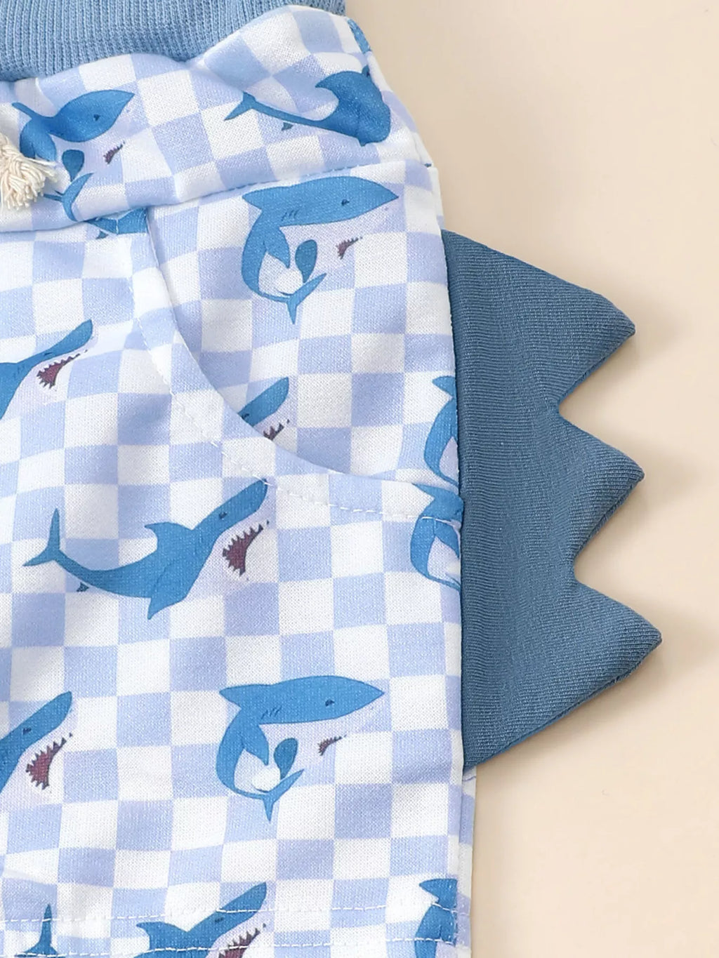 Children‘s Shark Hoodie & Shorts Set
