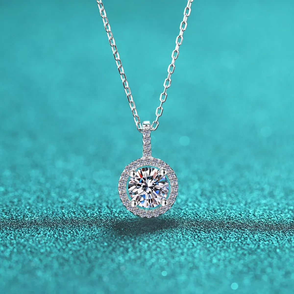 2 Carat Moissanite Pendant Necklace
