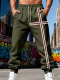 Men's Striped Casual Joggers