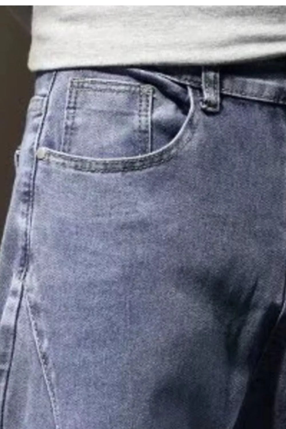 Men's Plus Size Wash Straight Leg Jeans
